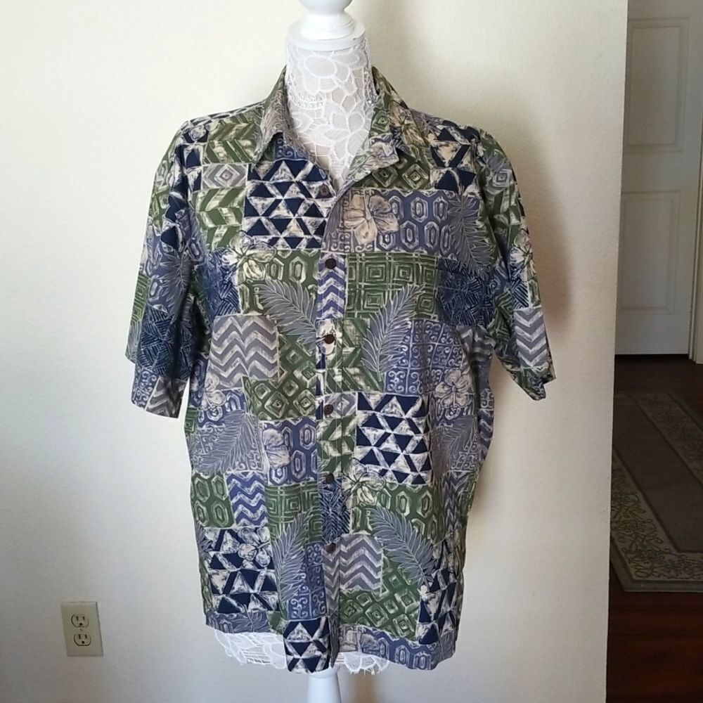 Cooke Street Honolulu Hawaiian Aloha Shirt Size Large